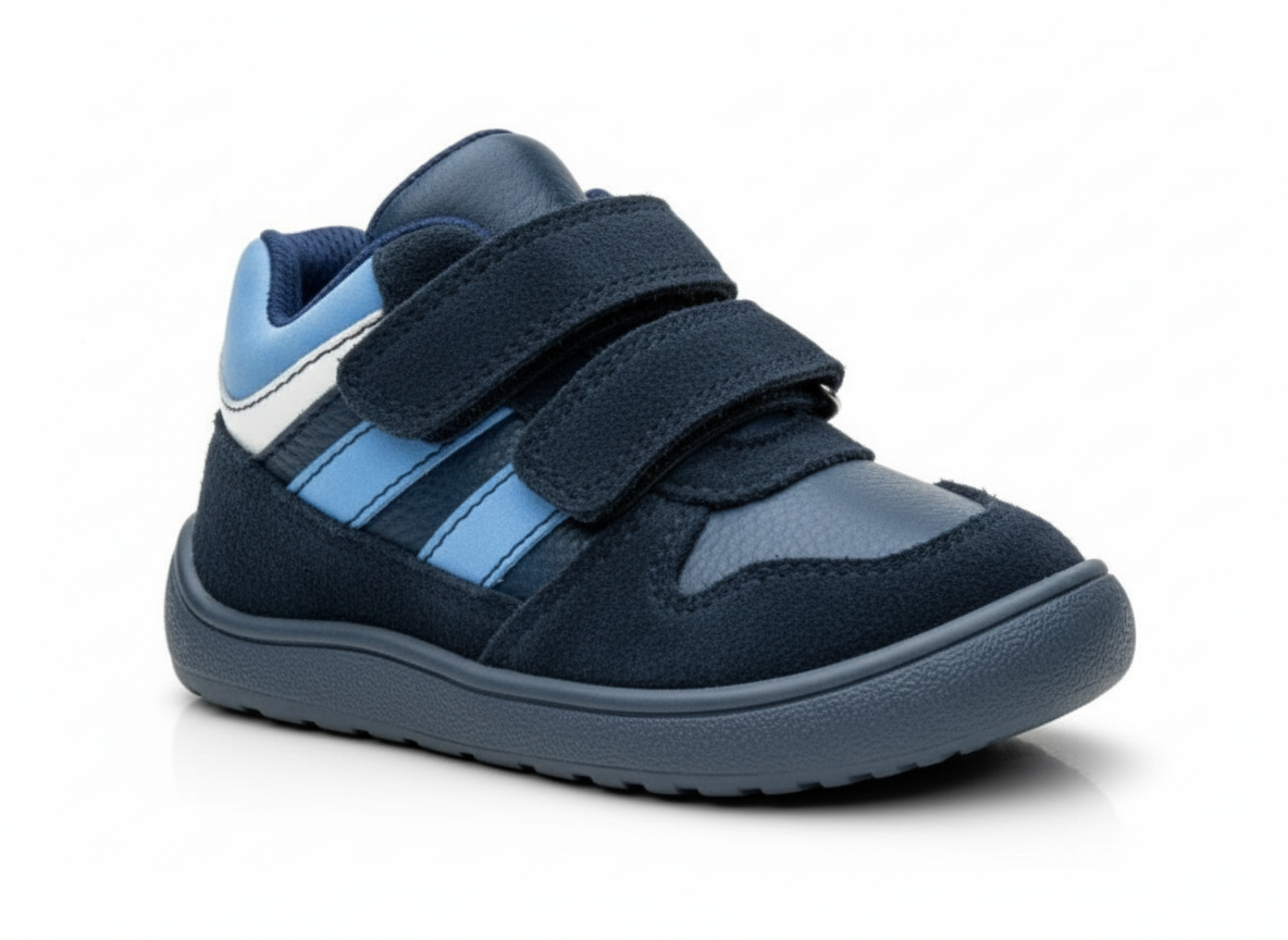 Protetika - Detské chlapčenské barefoot topánky VESTON BLUE