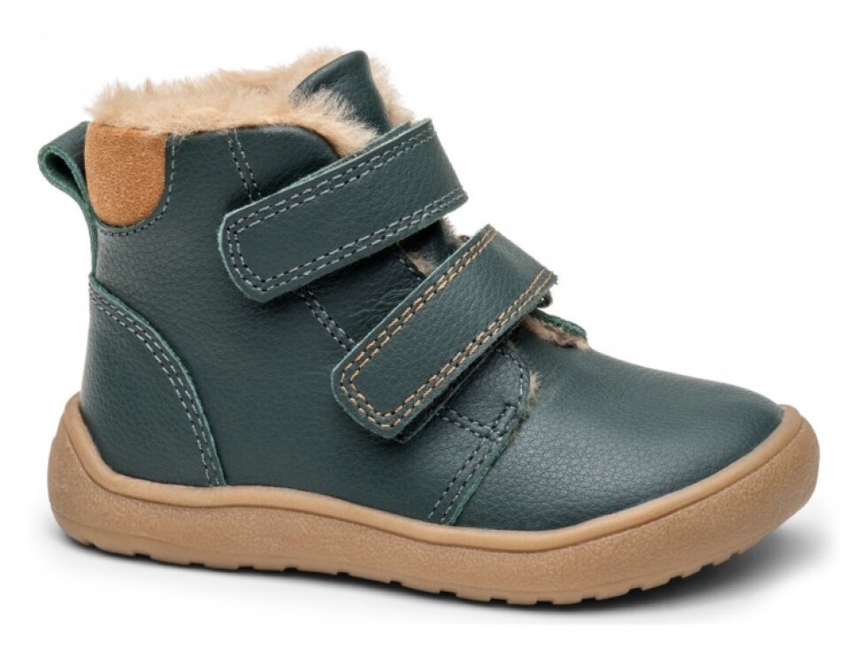 Protetika - Detské barefoot zimné topánky DENY green