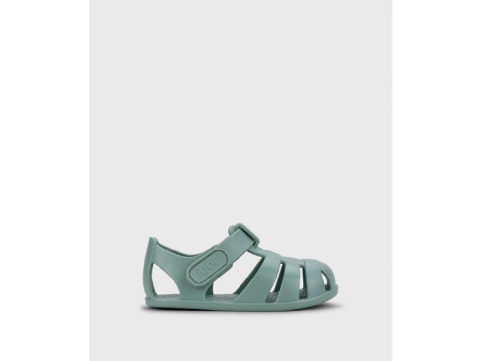 Igor - Detské barefoot sandálky Nemo Solid - Matcha