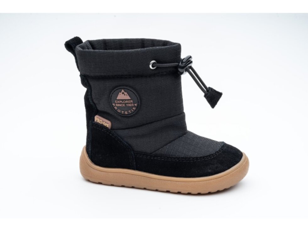 Protetika - Detské zimné barefoot topánky HEIKO BLACK