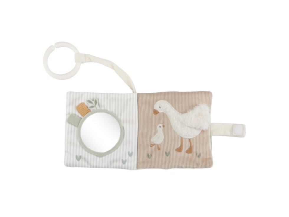 Little Dutch Závesná textilná knižka s aktivitami Newborn Naturals