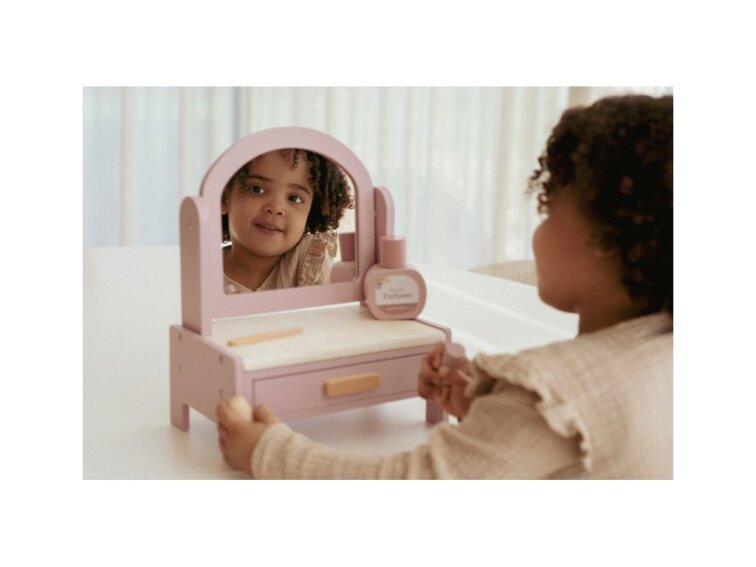 Little Dutch Toaletný stolík drevený Pink