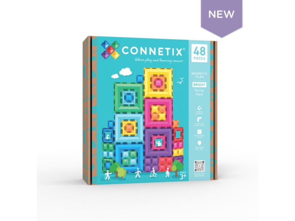 Connetix magnetická stavebnica - Bright Portal Pack 48 ksc