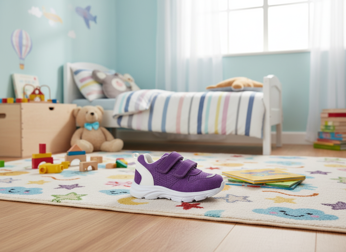 Protetika - Detské prechodné topánky ANDY PURPLE