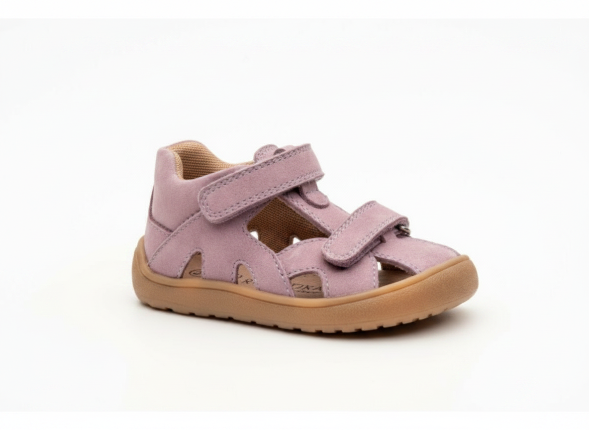 Protetika - Dievčenské barefoot sandálky HANA PURPLE