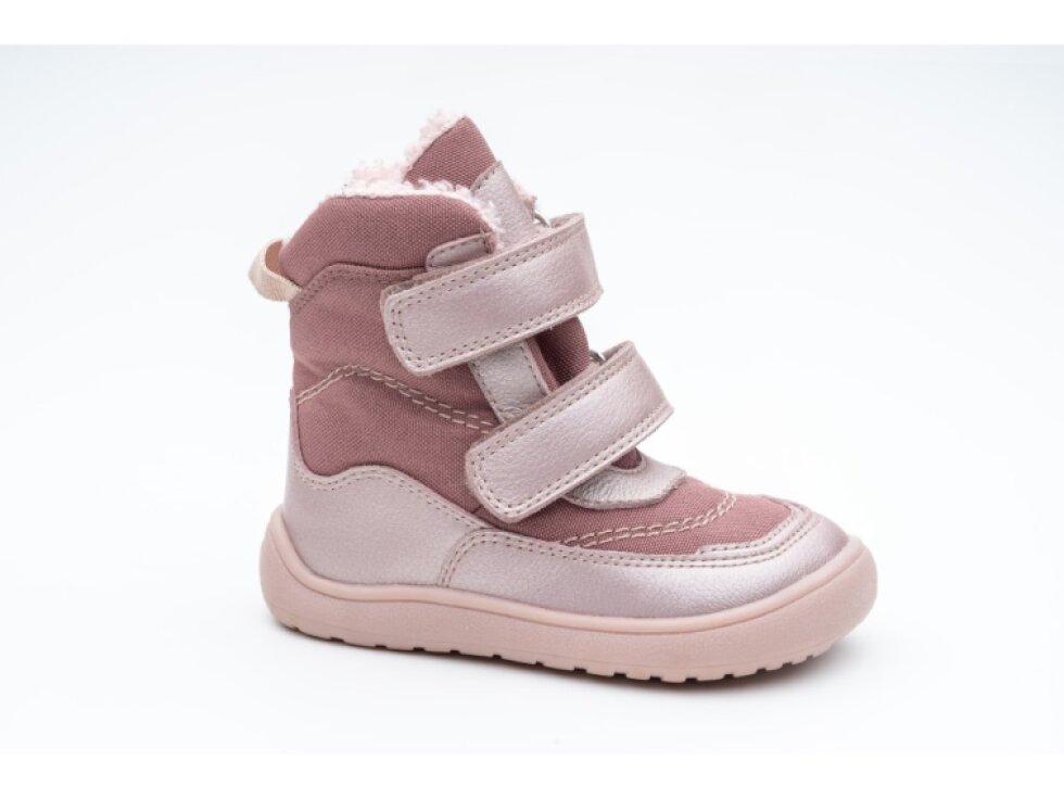 Protetika - Detské barefoot zimné barefoot topánky NUT PINK