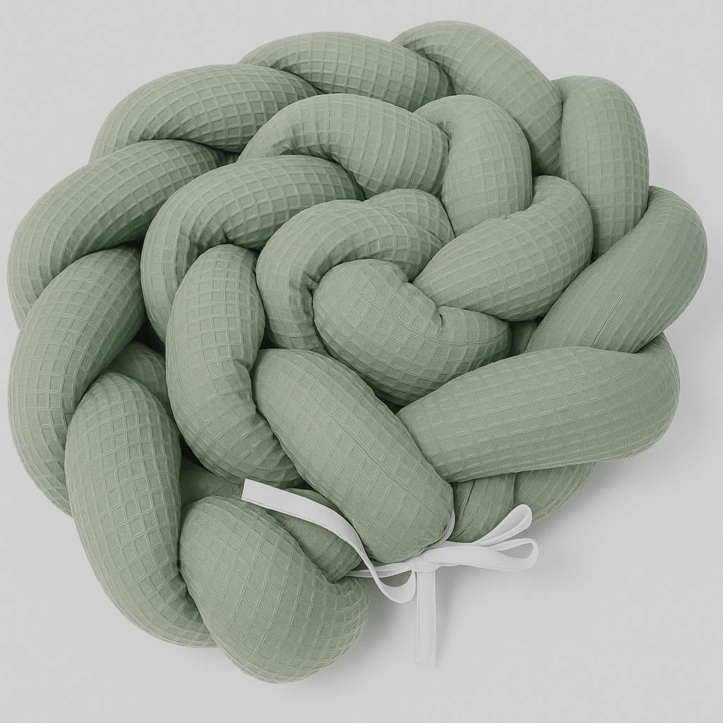 Ochranný mantinel do postýlky – zelený 180 cm