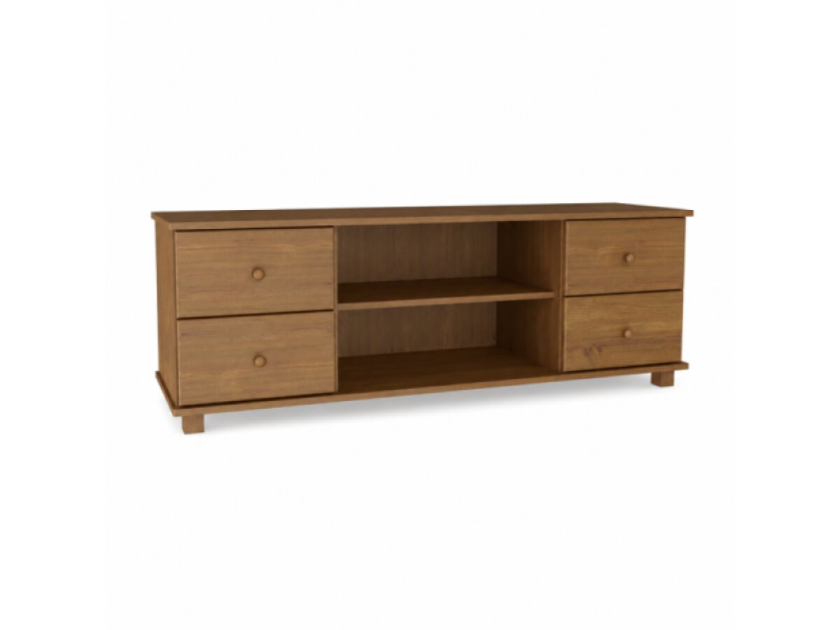 DŘEVĚNÝ BOROVICOVÝ TV STOLEK 120 CM MB 109 - DUB