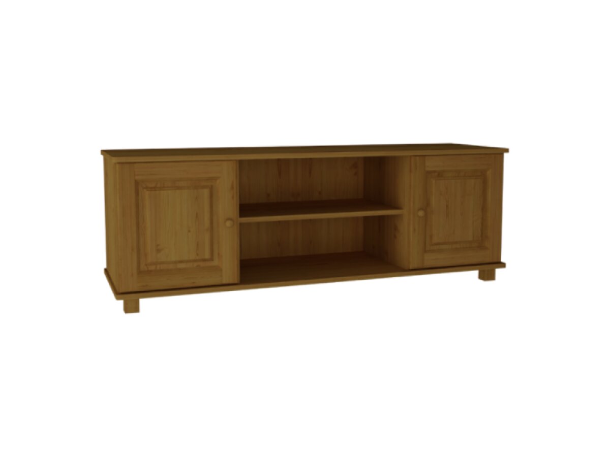 DŘEVĚNÝ BOROVICOVÝ TV STOLEK 120 CM MB 107 - OLŠE