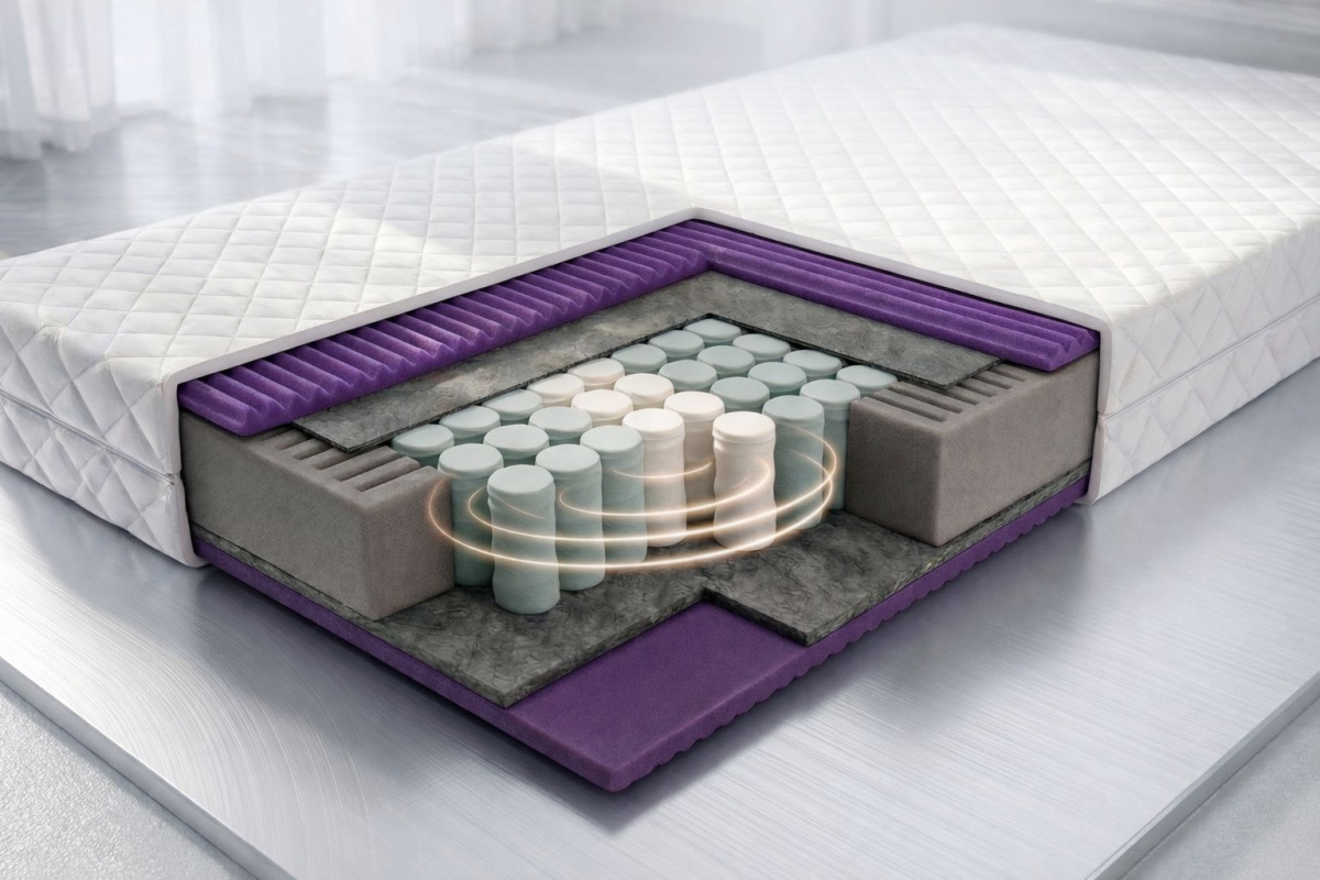 Matrace taštičková Comfort Pocket 180x200 16 cm, 9 zón, středně tvrdá