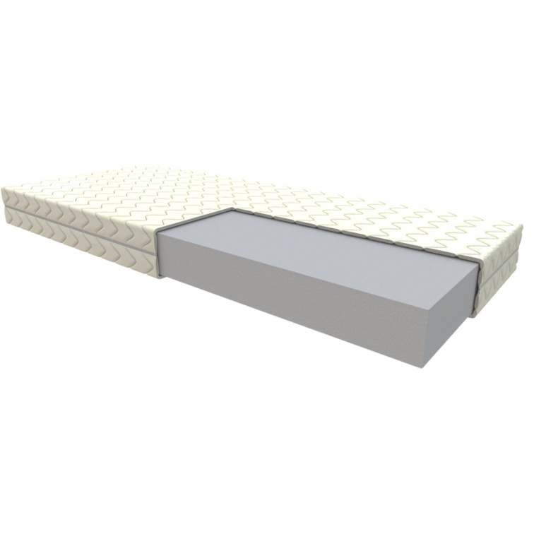 Dětská postel z masivu Mike 80x180 cm Šedá + pěnová matrace