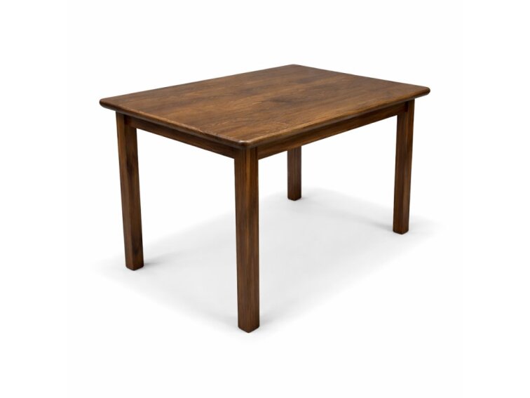 Dřevěný stůl z masivní borovice 100x55 cm – barva ořech