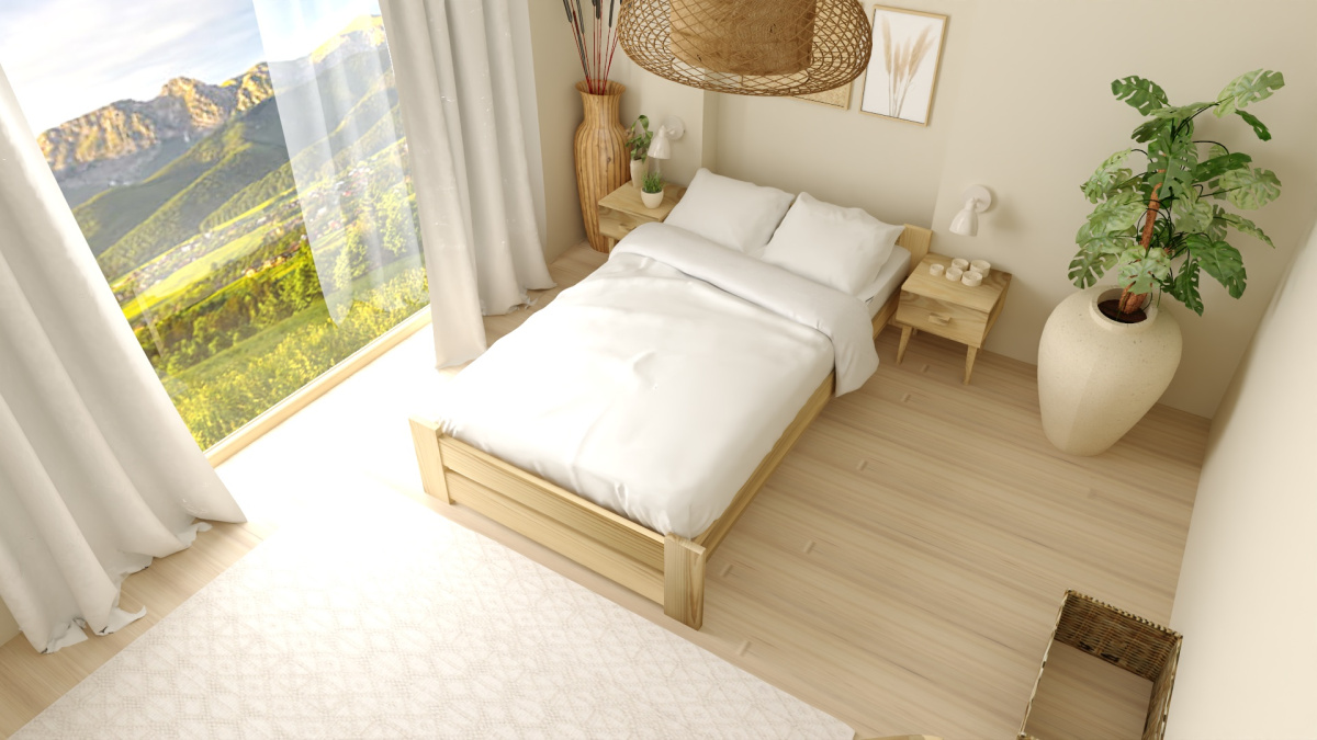 Dřevěná postel 90x200 EKO MINI borovice