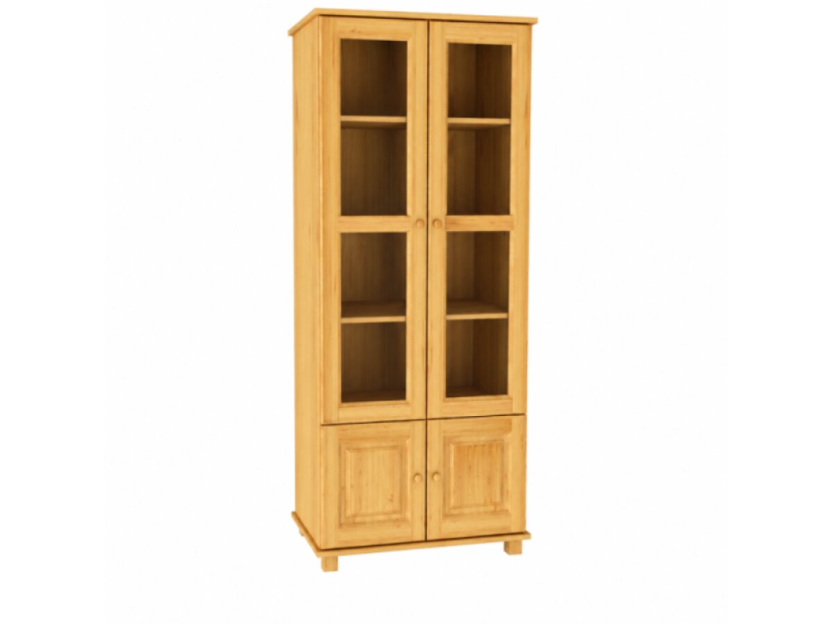 DŘEVĚNÁ BOROVICOVÁ VITRÍNA MB 102 80 CM – OLŠE