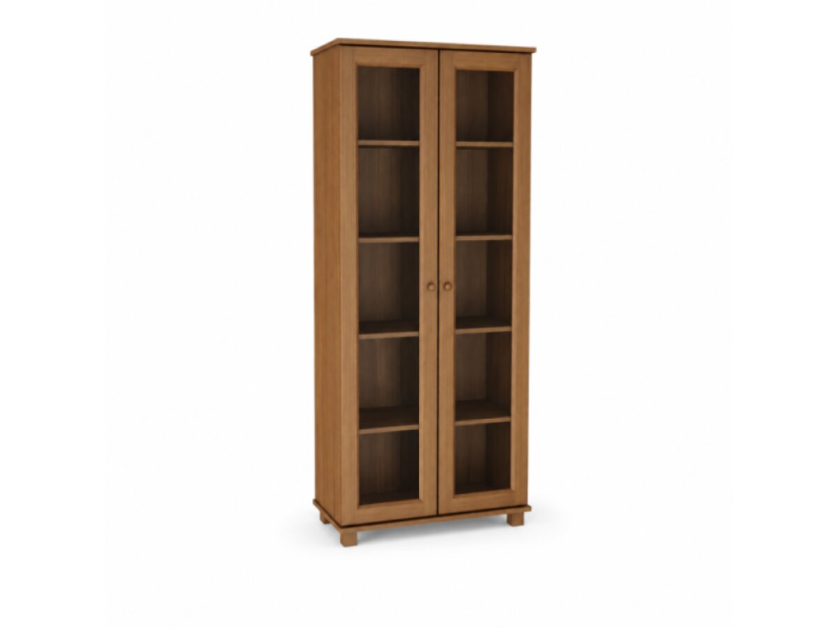 DŘEVĚNÁ BOROVICOVÁ VITRÍNA MB 106 80 CM – DUB