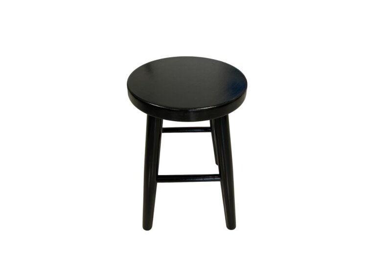 Buková stolička 45 cm Černá