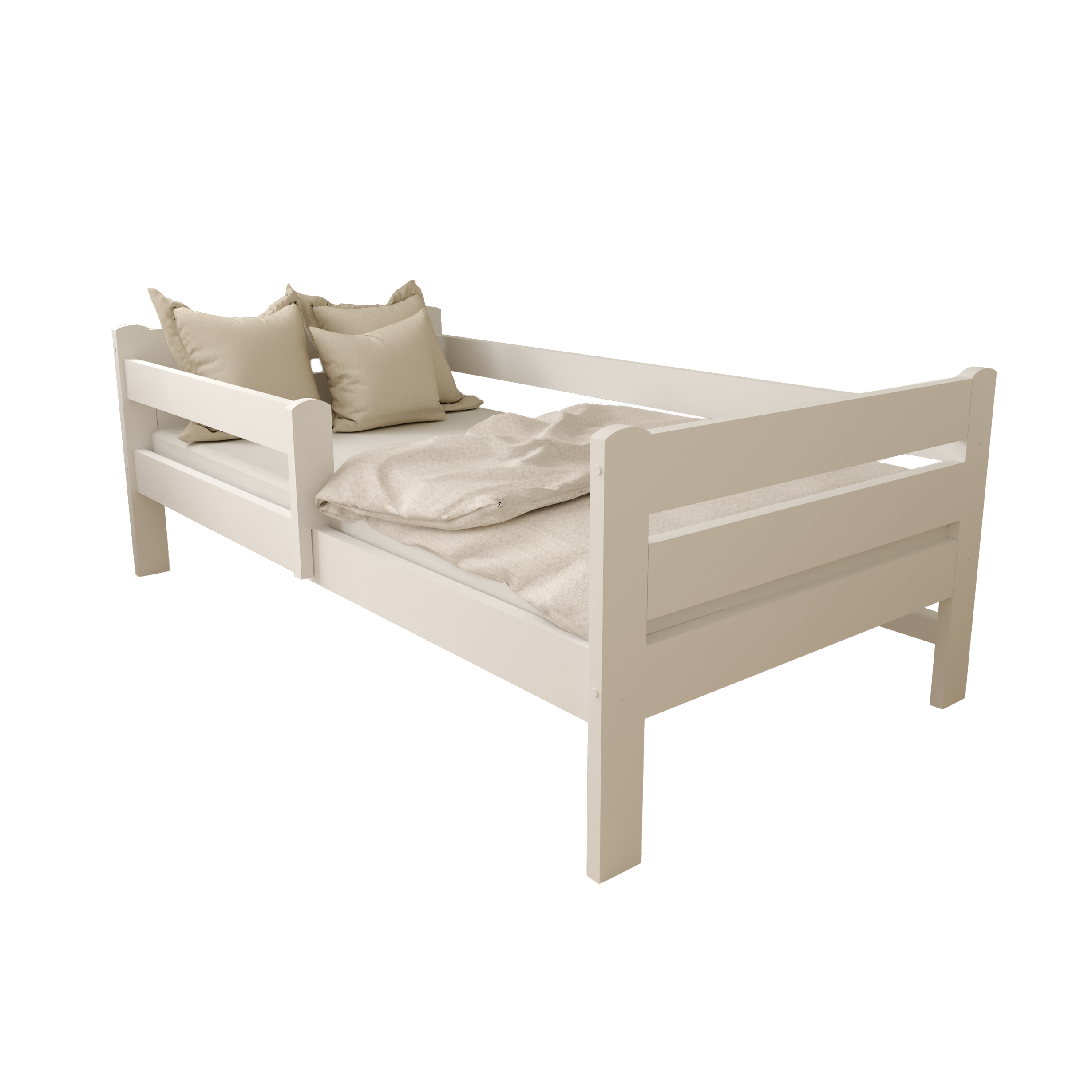 Dětská postel z masivu Eda 80x160 cm bílá