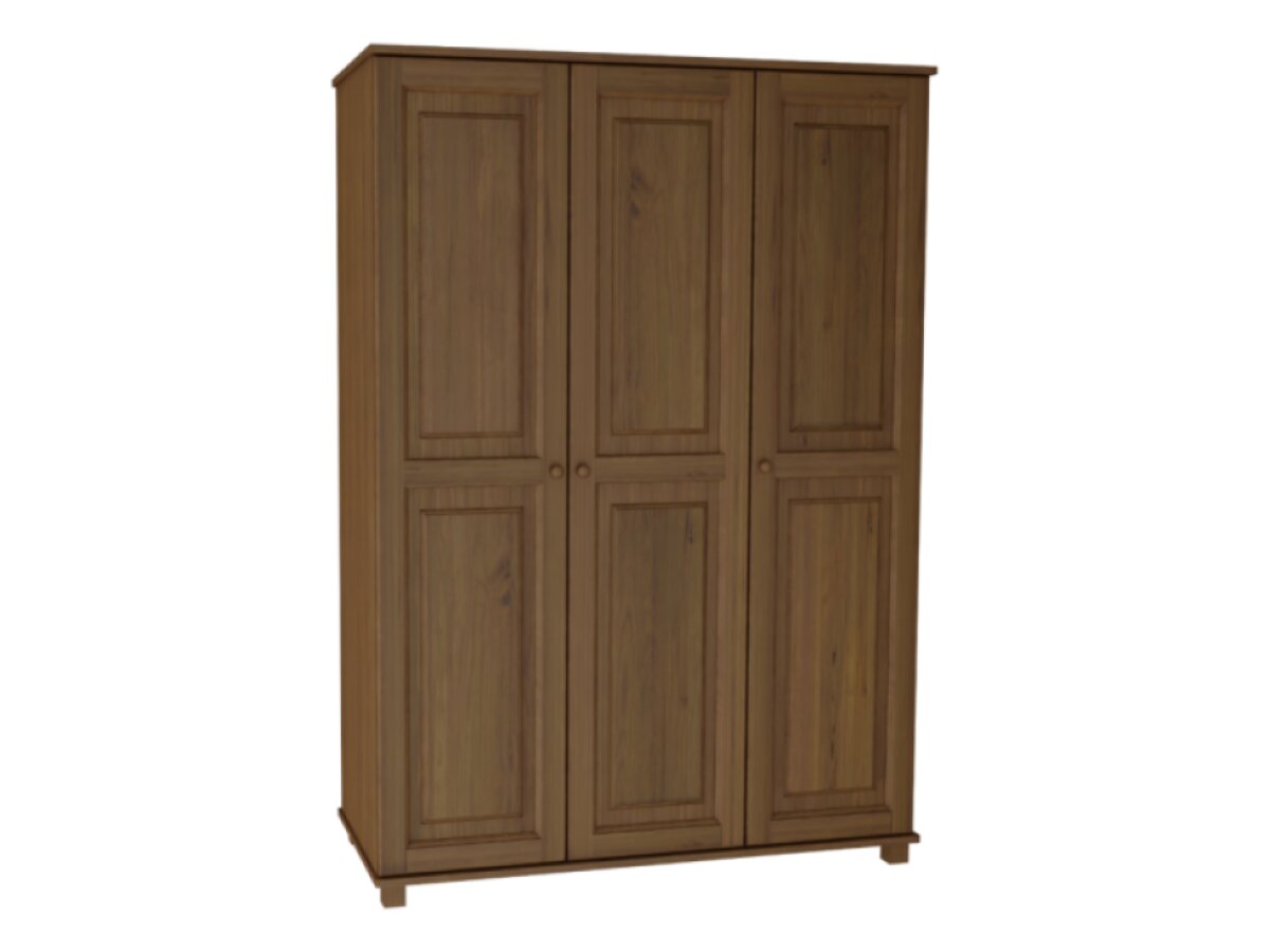 SKŘÍŇ III DŘEVĚNÁ BOROVICOVÁ 133 CM VĚŠÁK + POLICE MB 63 - DUB