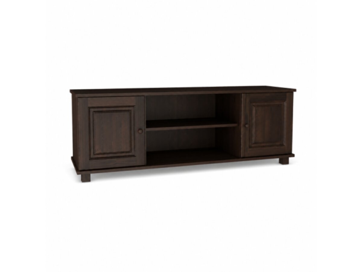 DŘEVĚNÝ BOROVICOVÝ TV STOLEK 140 CM MB 107 - OŘECH