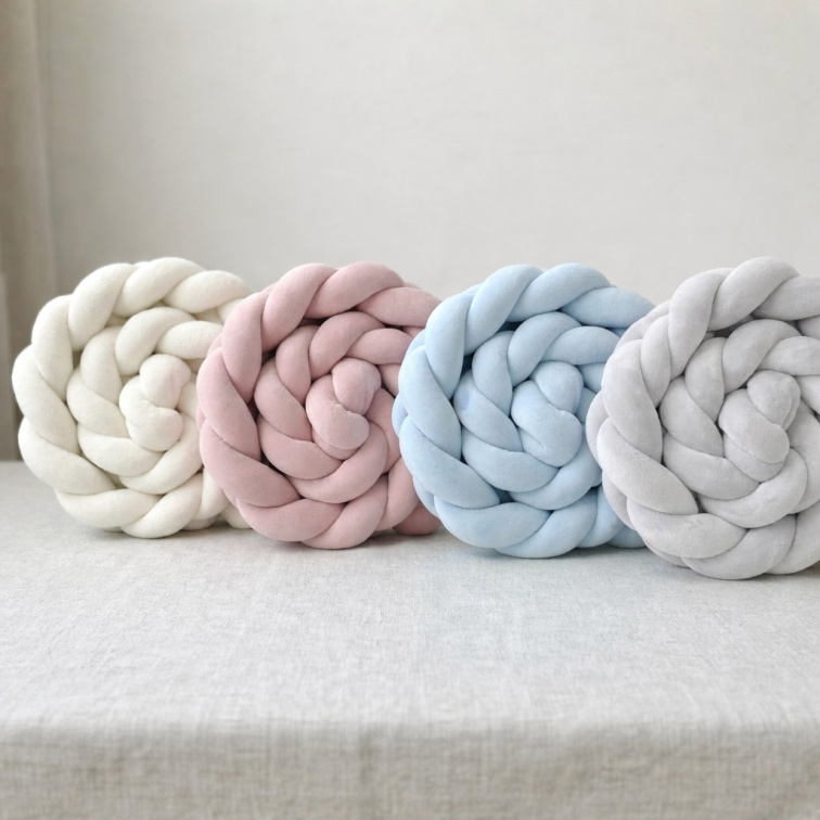 OCHRANNÝ MANTINEL DO DĚTSKÉ POSTÝLKY – VELUROVÝ COP – SVĚTLE ŠEDÝ 200 cm