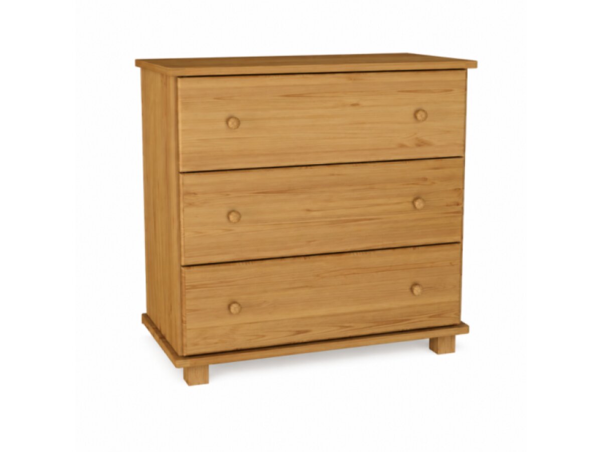 DŘEVĚNÁ BOROVICOVÁ KOMODA MB 13 - 80 CM – OLŠE
