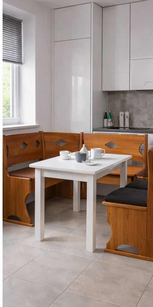 Dřevěný rohový nábytek MODEL O - ořech