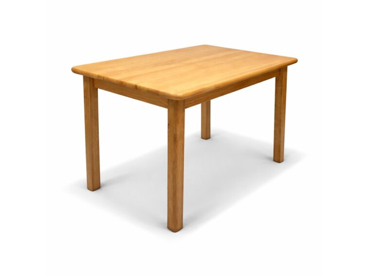 Dřevěný stůl z masivní borovice 100x70 cm – přírodní