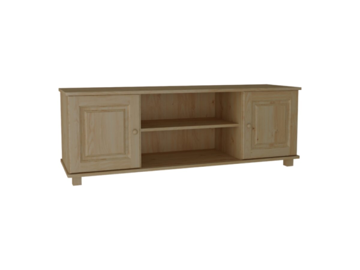 DŘEVĚNÝ BOROVICOVÝ TV STOLEK 120 CM MB 107 - BOROVICE