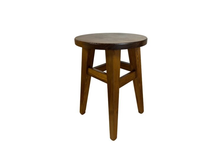 Borovicová Stolička Kulatá Dub