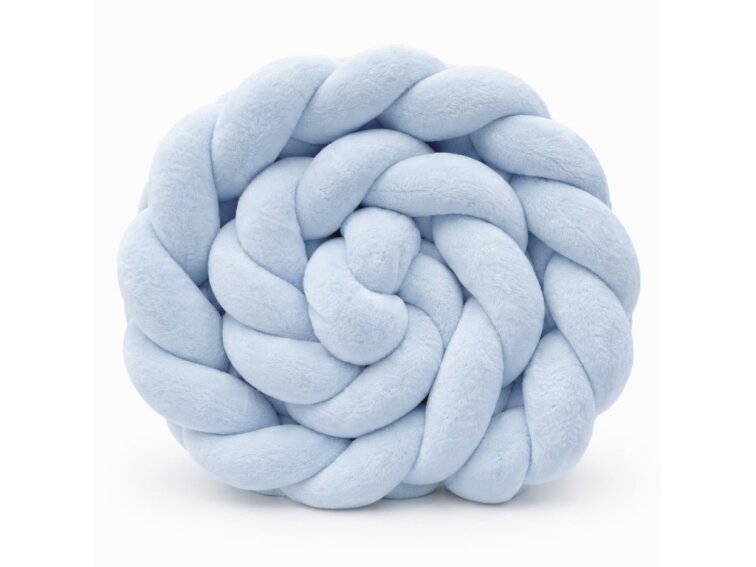 OCHRANNÝ MANTINEL DO DĚTSKÉ POSTÝLKY – VELUROVÝ COP – BABY BLUE 180 cm