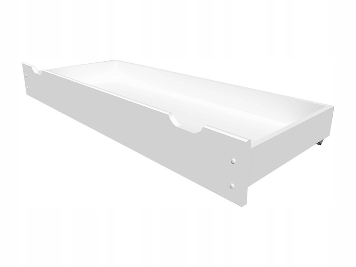 Dětská postel z masivu Mike 80x180 cm Bílá + šuplík