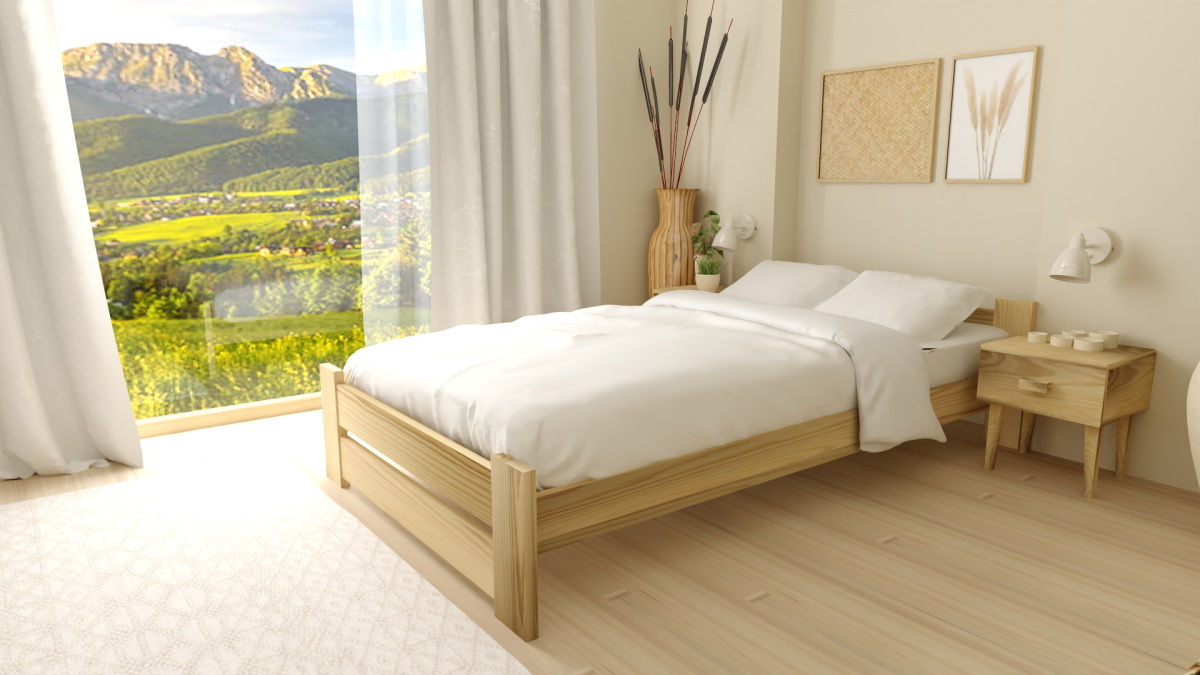 Dřevěná postel 90x200 EKO MINI borovice