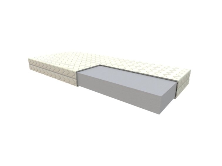 Dětská postel z masivu Martin 80x180 cm Šedá + šuplík + pěnová matrace