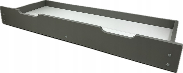 Dětská postel z masivu Mike 90x200 cm Šedá + šuplík + pěnová matrace