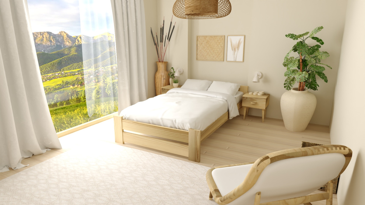 Dřevěná postel 90x200 EKO MINI borovice