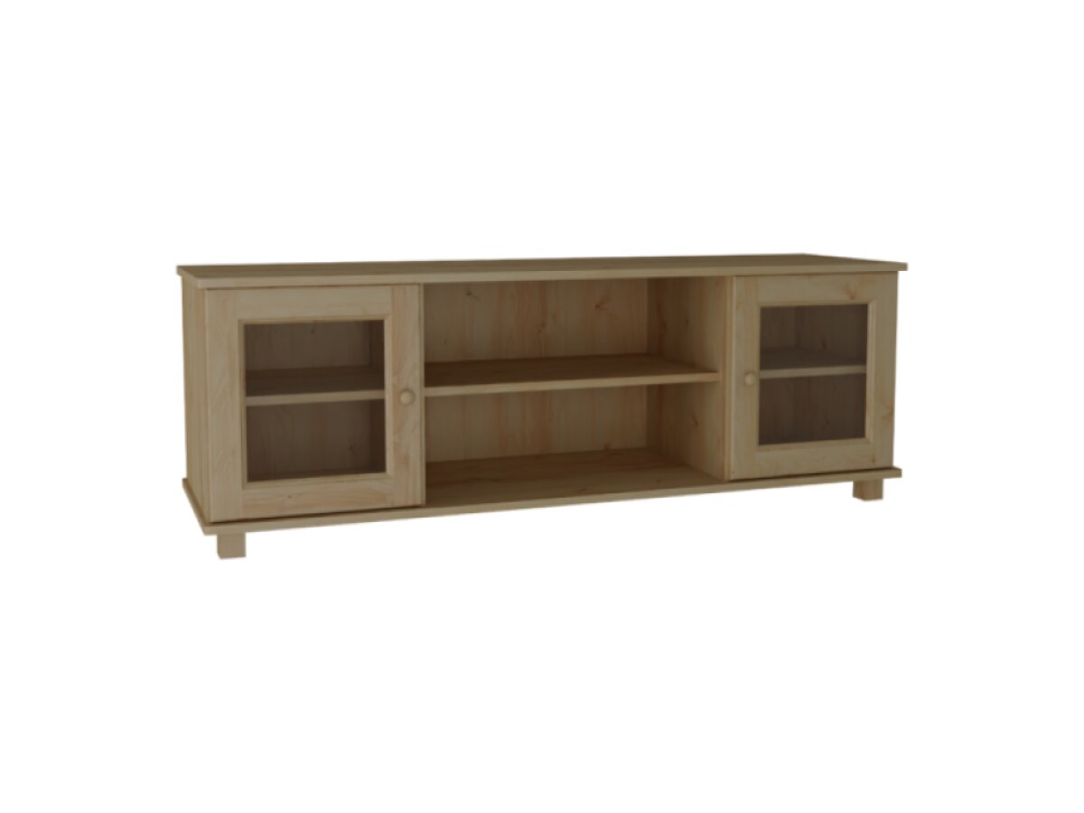DŘEVĚNÝ BOROVICOVÝ TV STOLEK 120 CM MB 108 - BOROVICE