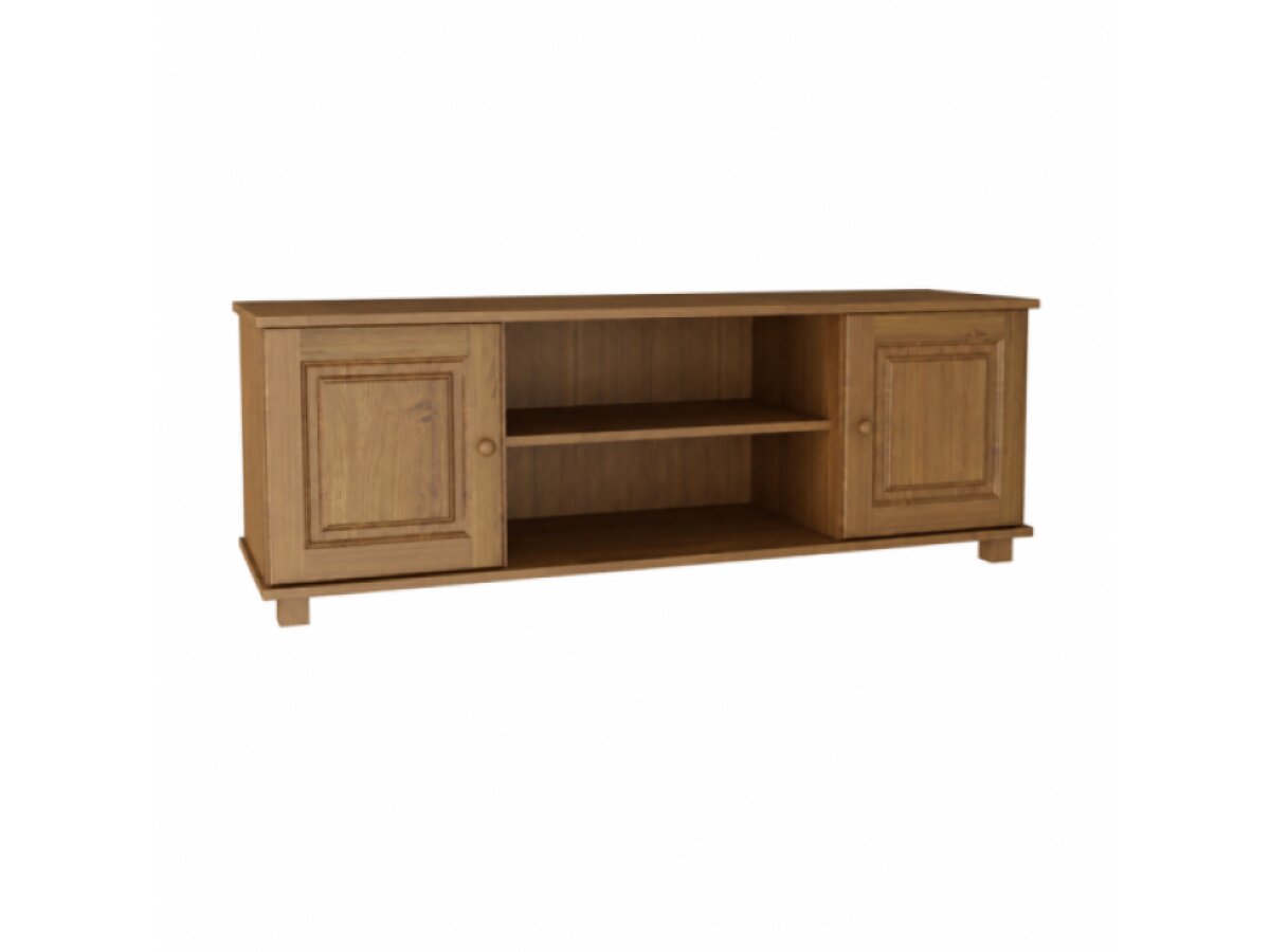 DŘEVĚNÝ BOROVICOVÝ TV STOLEK 120 CM MB 107 - DUB