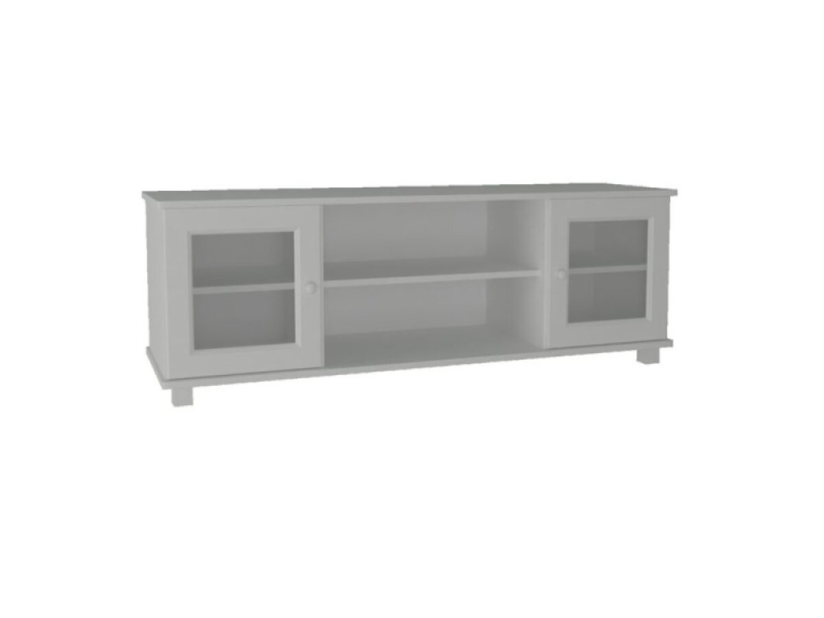 DŘEVĚNÝ BOROVICOVÝ TV STOLEK 120 CM MB 108 - BÍLÝ