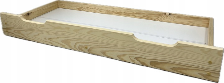 Dětská postel z masivu Mike 80x180 cm Přírodní + šuplík + pěnová matrace