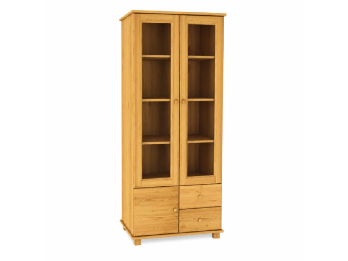 DŘEVĚNÁ BOROVICOVÁ VITRÍNA MB 101 80 CM – OLŠE