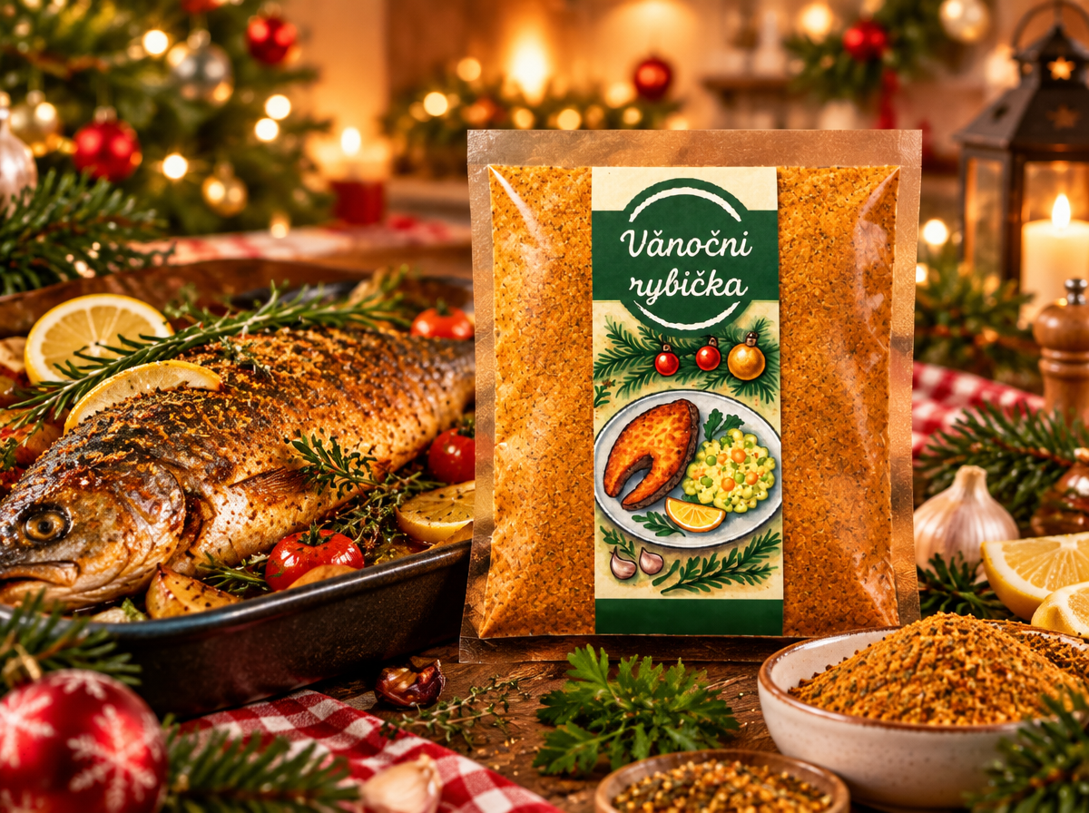 VÁNOČNÍ RYBIČKA, KOŘENÍ NA RYBY, 100 g