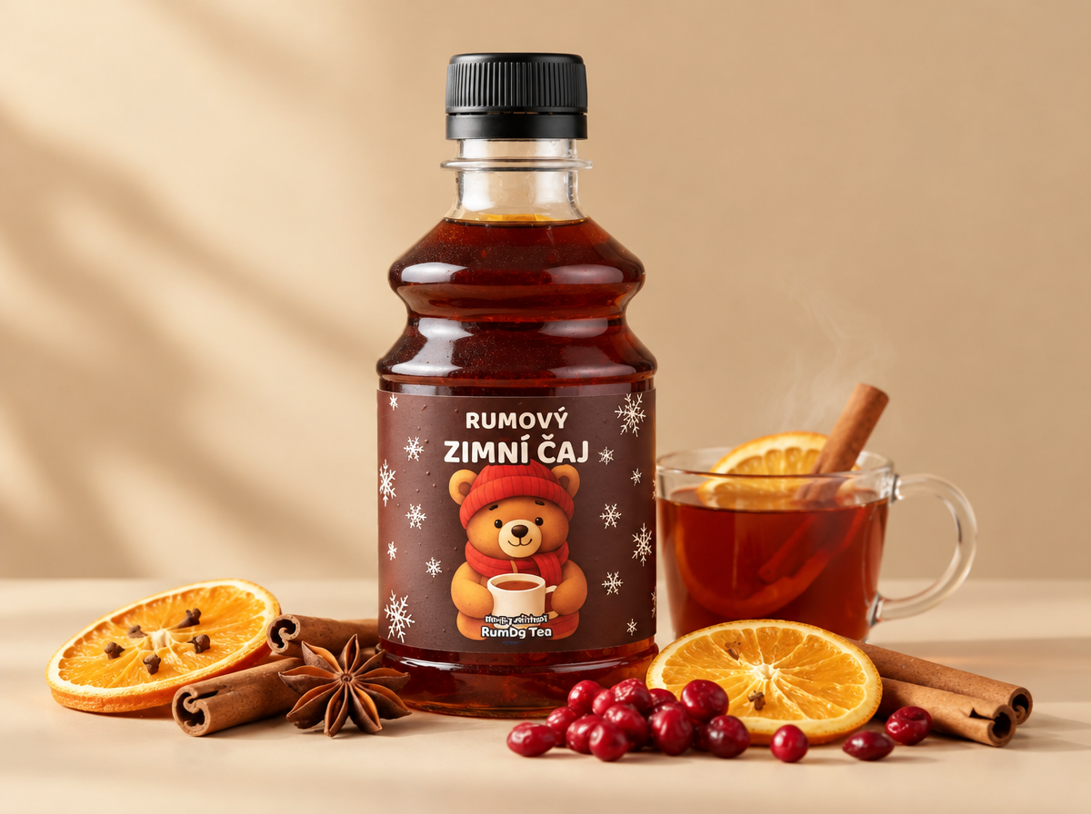 ZIMNÍ RUMOVÝ ČAJ - SIRUP