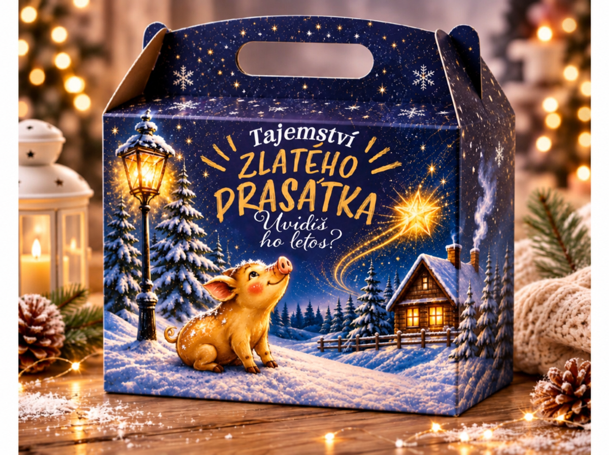 TAJEMSTVÍ ZLATÉHO PRASÁTKA - DÁRKOVÝ BOX