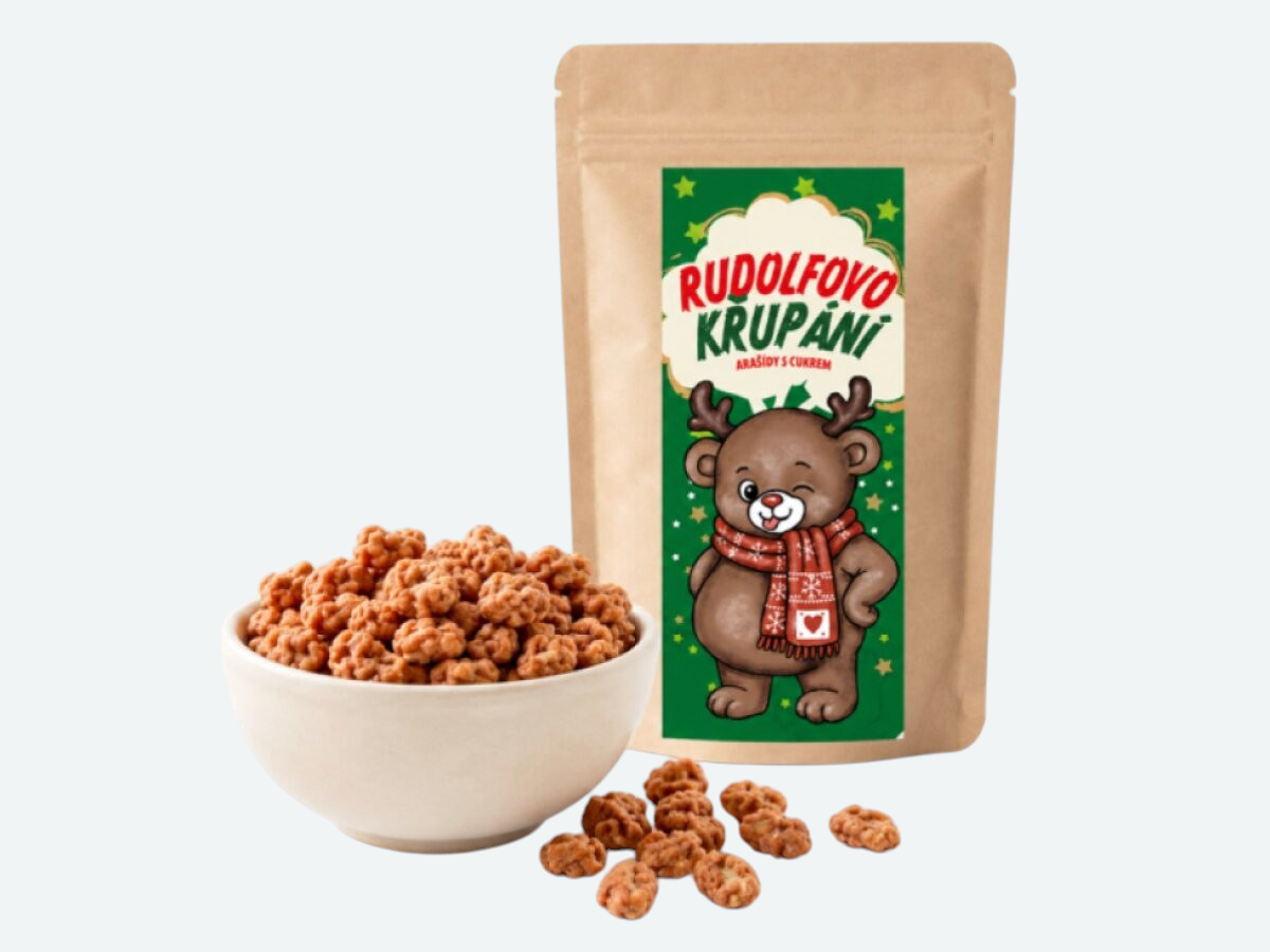 RUDOLFOVO KŘUPÁNÍ - ARAŠÍDY V CUKRU
