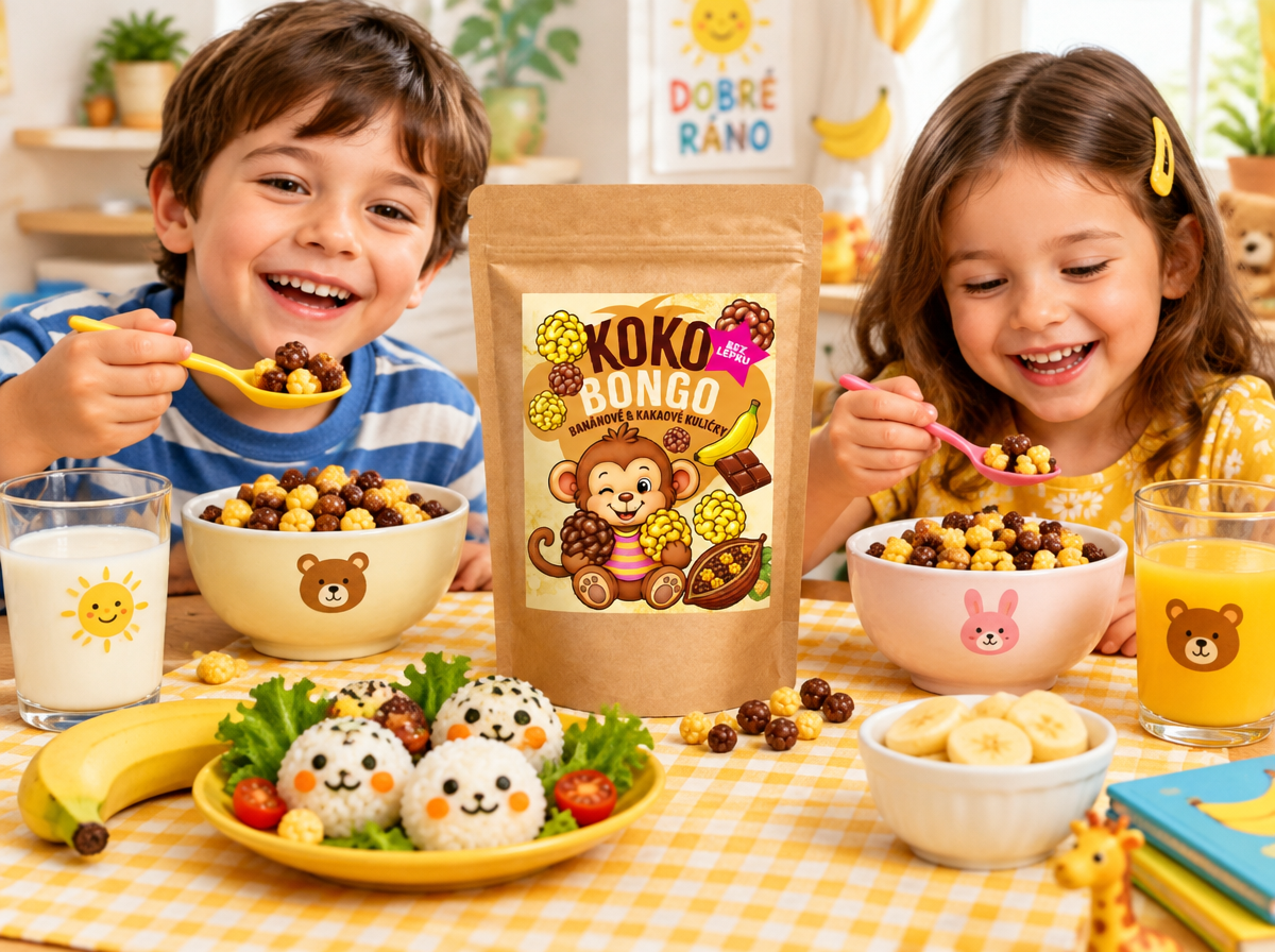 KOKO BONGO - BANÁNOVÉ + KAKAOVÉ KULIČKY