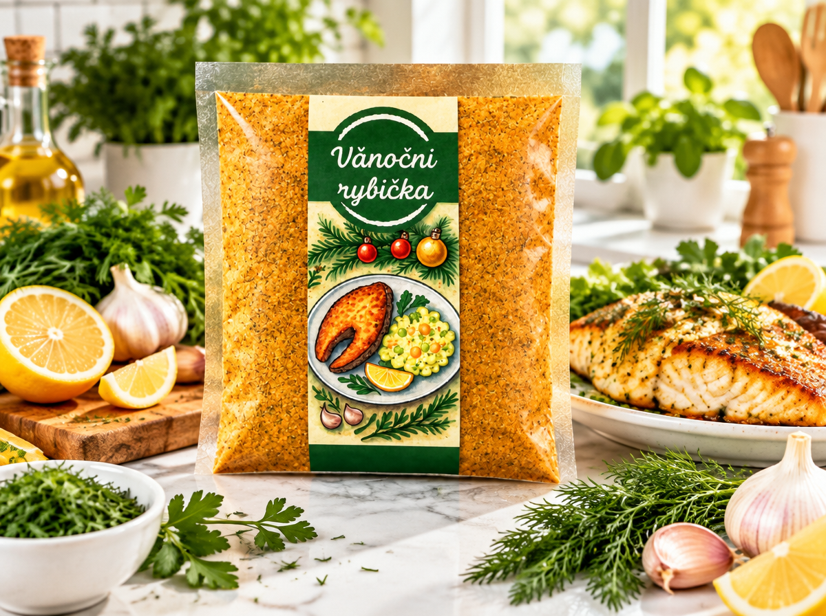 VÁNOČNÍ RYBIČKA, KOŘENÍ NA RYBY, 100 g