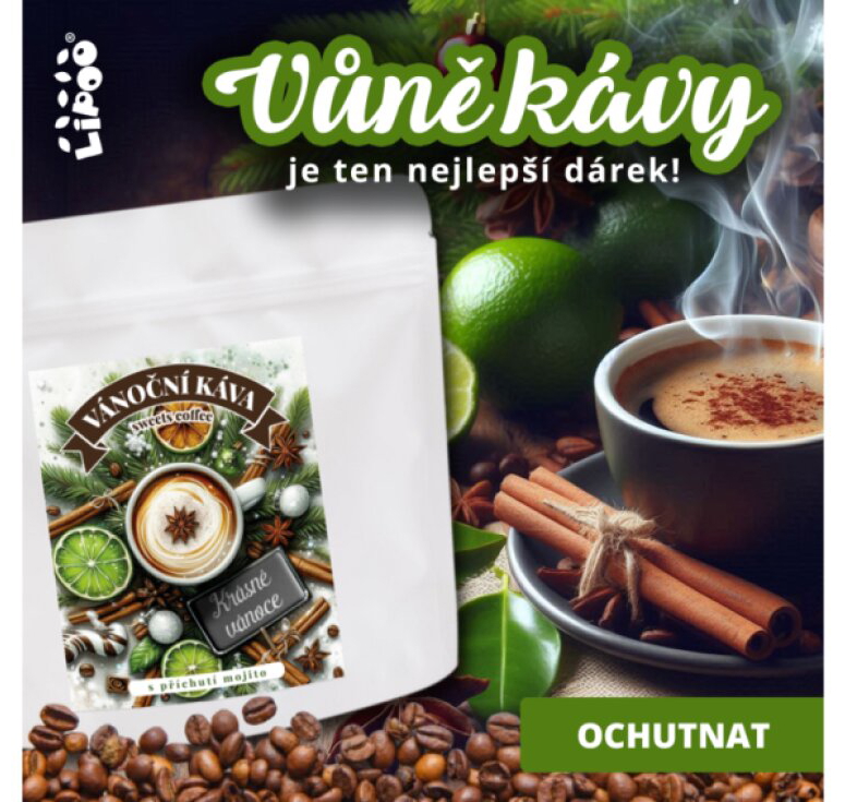 VÁNOČNÍ OCHUCENÁ KÁVA S PŘÍCHUTÍ MOJITO, 160g