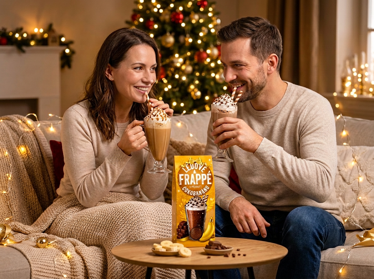 VÁNOČNÍ FRAPPÉ - 4 PŘÍCHUTĚ
