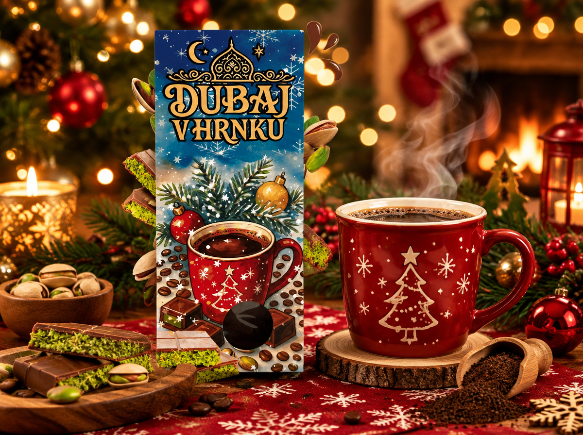 ROZPUSNÁ KÁVA S PŘÍCHUTÍ DUBAJSKÉ ČOKOLÁDY