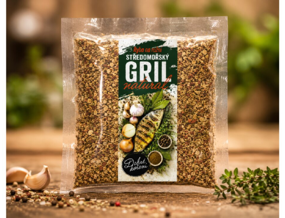 RYBA NA ROŽNI, STŘEDOMOŘSKÝ GRIL NATURAL